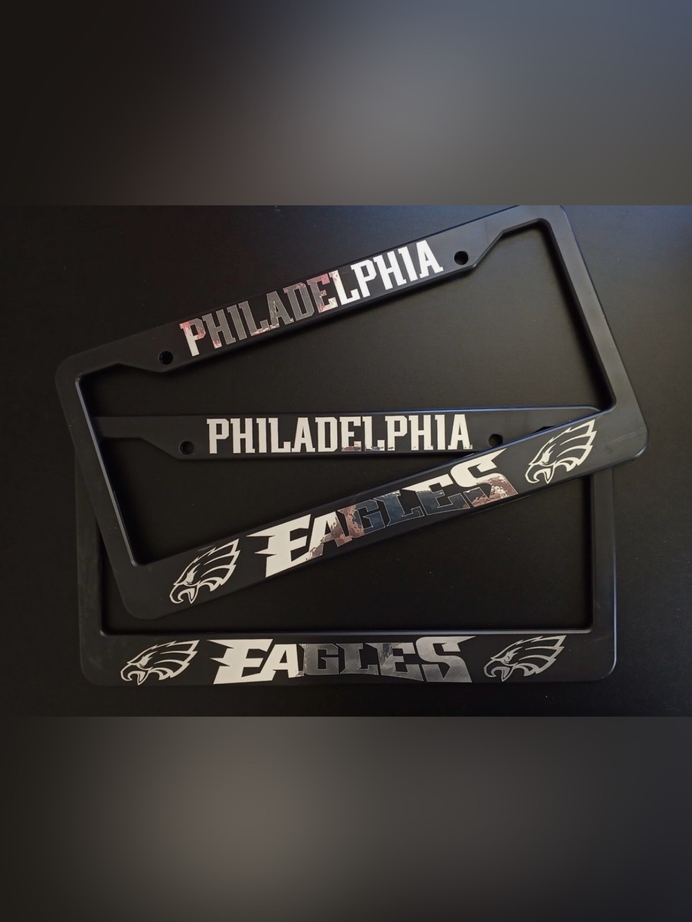 Philadelphia Eagles Black with Silver/Mirrored Emblem & Writing